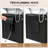 Black And White Salon Shampoo Bowl And Chair Backwash Unit With Large Ceramic Bowl
