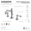 Robinet de salle de bain espacé Kingston-43063689