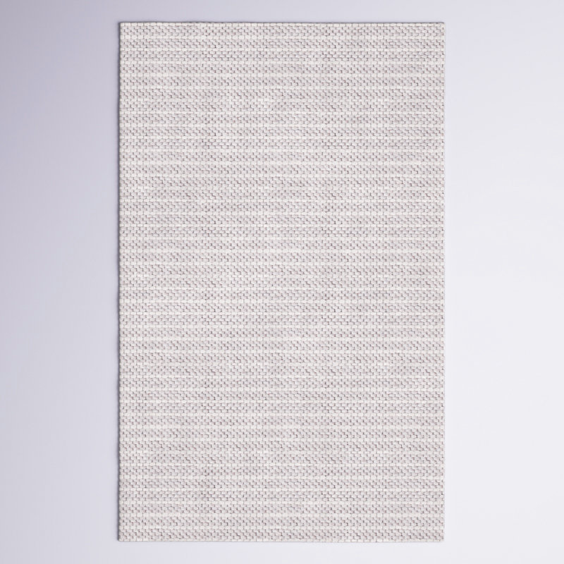 Arloe Flatweave Area Rug in Beige/Ivory, Rectangle 5' x 8'
