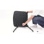 Chaise de réception 23,62 "empilable avec structure en métal