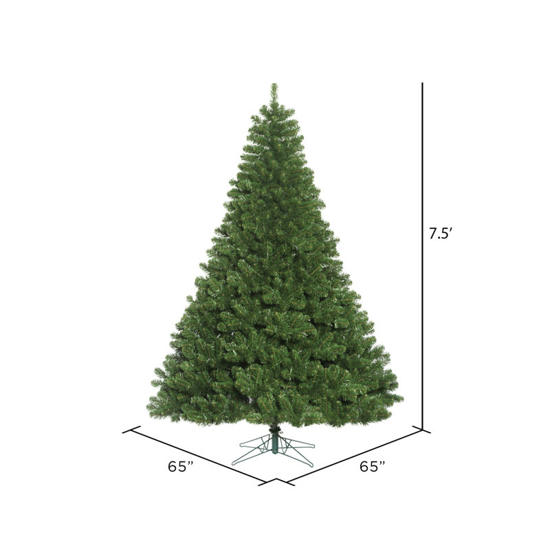 Oregon Fir Artificial Christmas Tree Unlit, 7.5' H, Not Pre-Lit