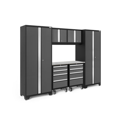 Ensemble de 7 armoires de rangement en acier Bold Series pour garage