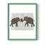 Éléphant, paysage, reproduction encadrée - bois massif-1486719572-1486719579