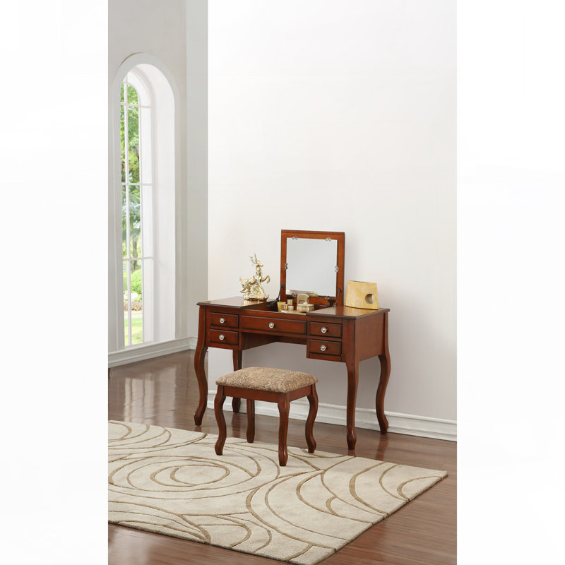 Ensemble de coiffeuse classique, Cerisier