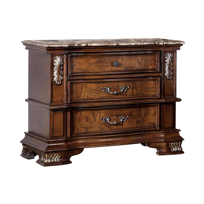 Nightstand, Brown Cherry, Brown Cherry