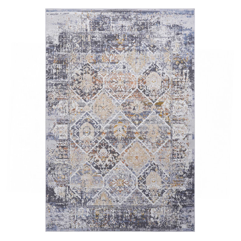 5X7 Multi /Traditional Non-Shedding Living Room Bedroom Dining Home Office Stylish And Stain Resistant Area Rug