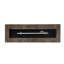 Foyer rectangulaire rectangulaire en bois brun de 48 000 po, sans assemblage requis