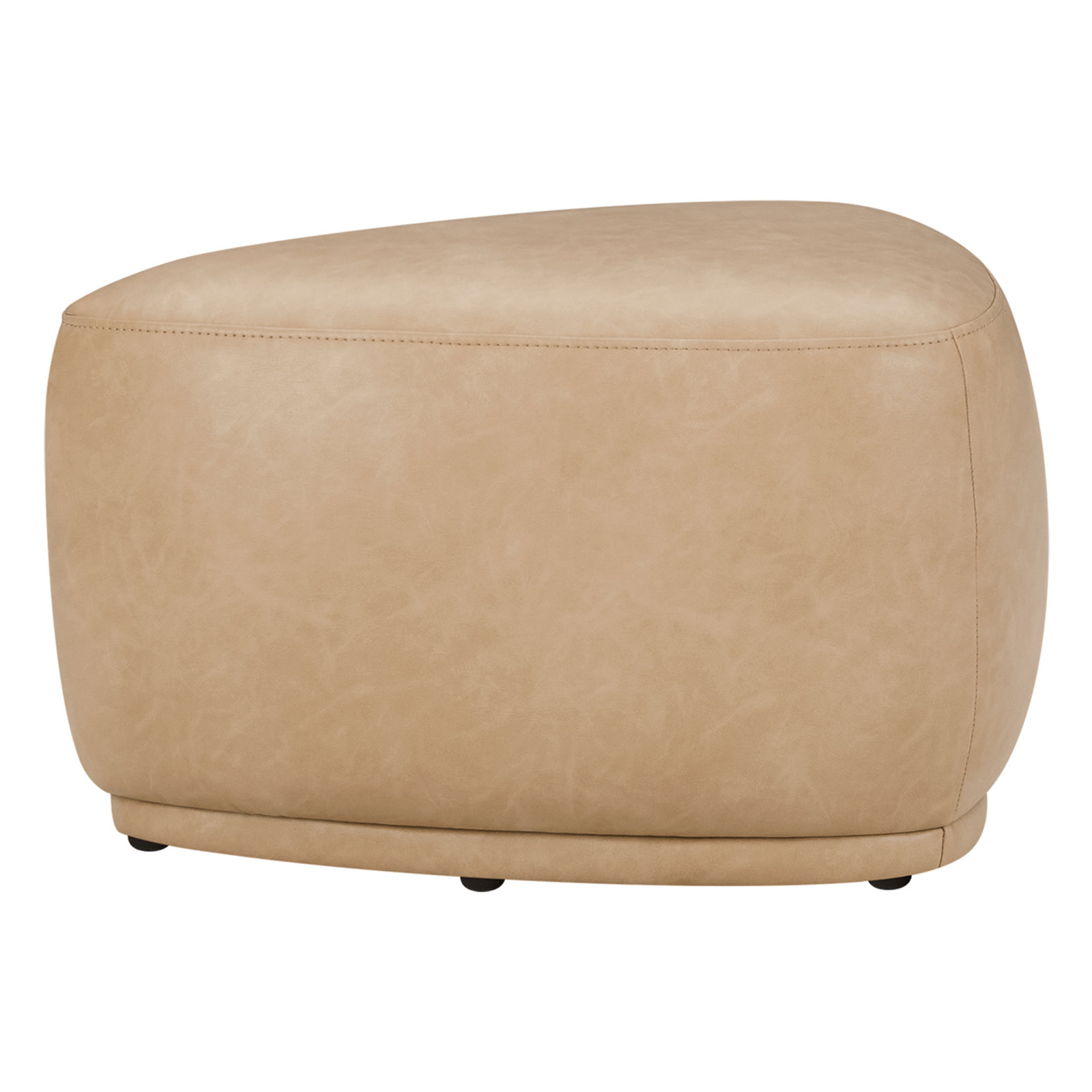 Adna 26" Ottoman, Tan Faux Leather