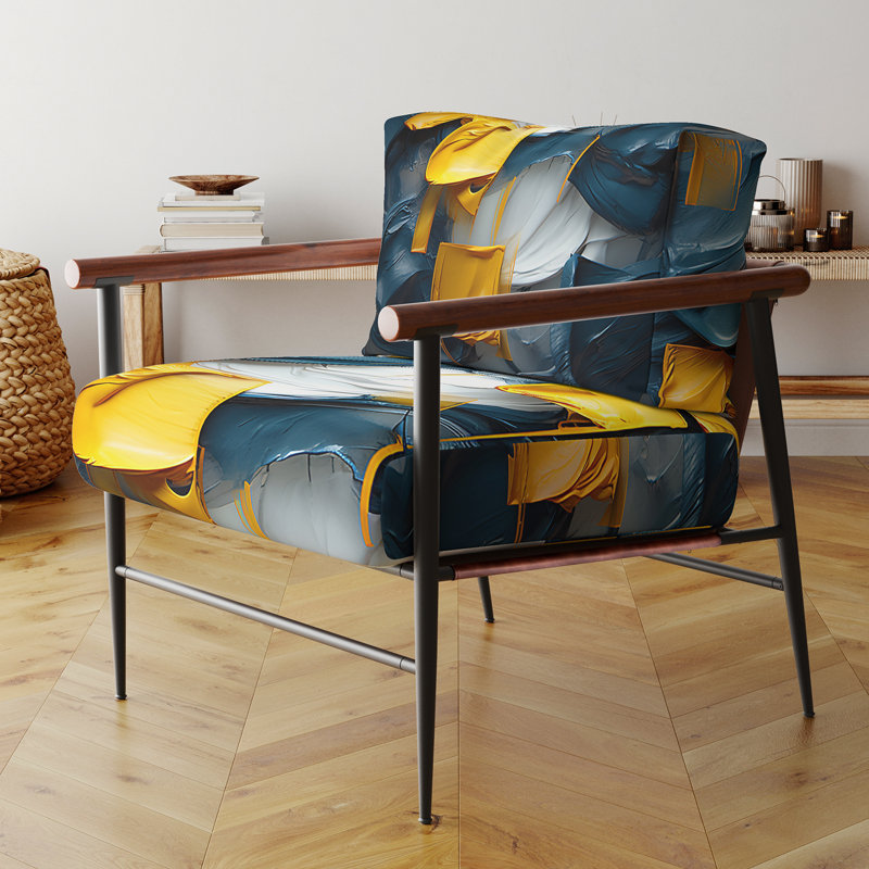 Chaise d'appoint rembourrée Spring Bliss, Noir