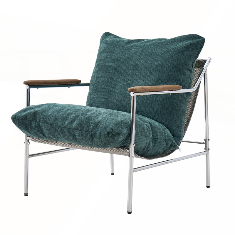Chaise d'appoint Mid-Century moderne avec revêtement confortable