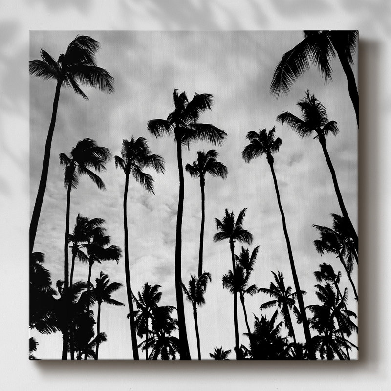 Palm skies sur toile, H 16 po x l 16 po x P 1,5 po