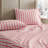 Martha Stewart Rose Ribbon Percale Cotton Red Sheet Set-115629662-116668763