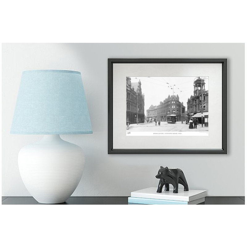 Doncaster, Station Road 1903 - Single Picture Frame Print, 60cm H x 80cm W x 2.3cm D