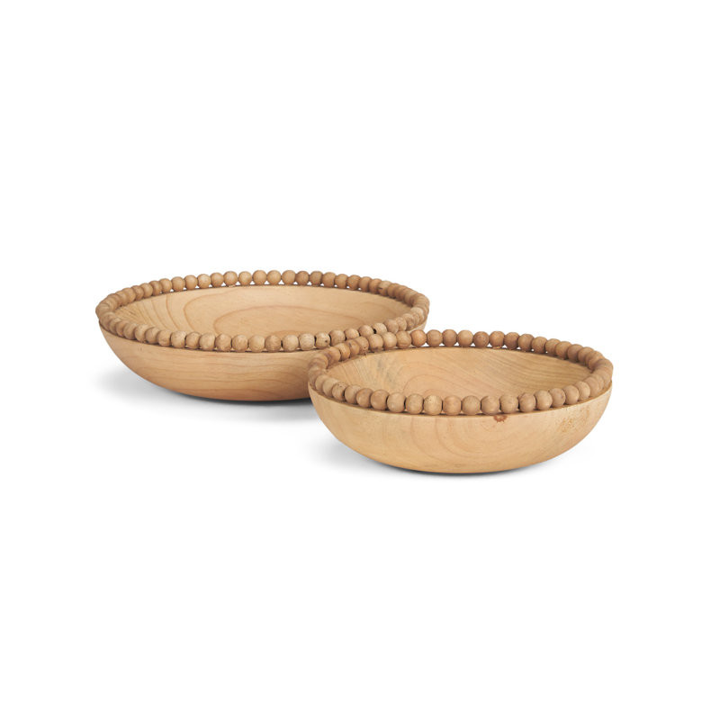 Bol rond 3 "en bois brun