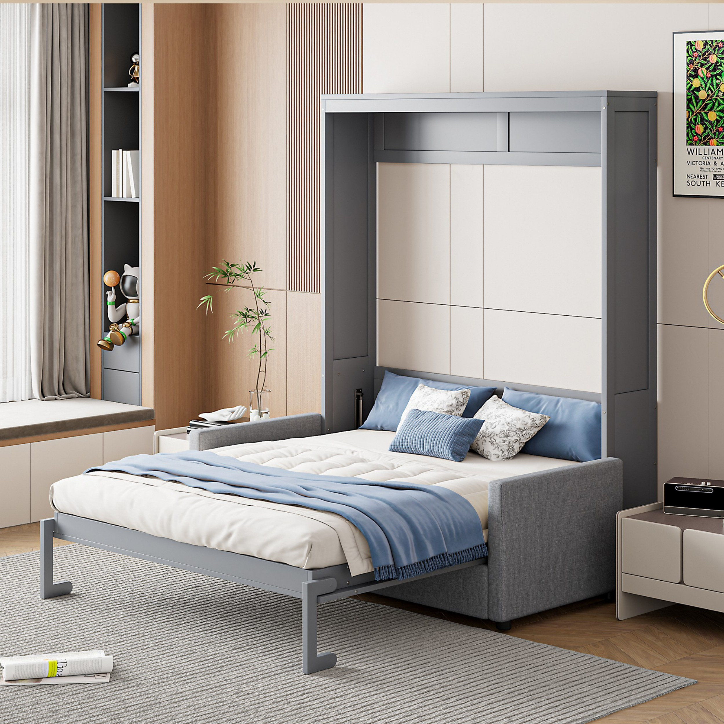 Latitude Run® Murphy Bed With Couch | Wayfair
