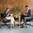 Meditation Chair Office Chair with Wheels, Adjustable Backrest