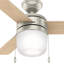 Ventilateur de plafond standard à 4 pales de 42 po à DEL avec chaîne de traction et ensemble d'éclairage inclus Acume-47275367