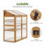 44.5" W x 24.8" D Cold Frame Greenhouse with Adjustable Shelves for Outdoor Indoor Use-94353363