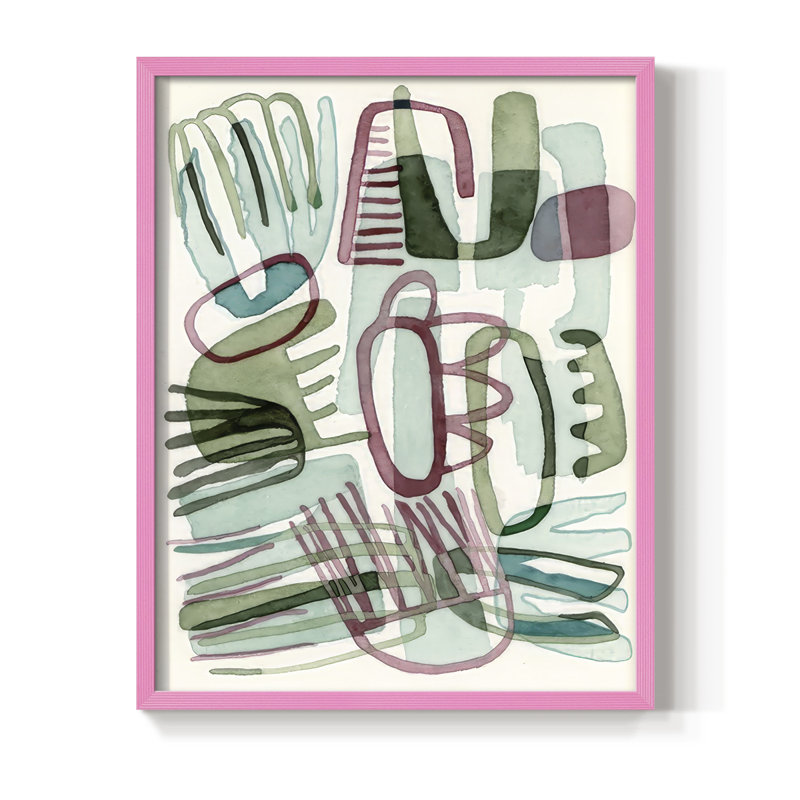 «Sea Abstract III», H 30 po x l 24 po, Rose