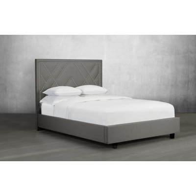 Lit plateforme en tissu d’ameublement Straka