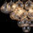 Yader 8 - Light Dimmable Tiered Bubble Chandelier with Textured Globe Glass-1681707733