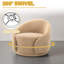 Fauteuil demi-tonneau pivotant rembourré Aunna-198877772