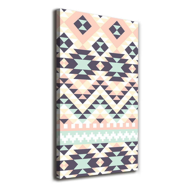 Ethnic Background - Wrapped Canvas Print