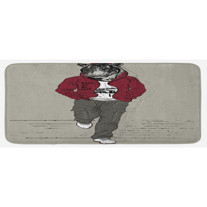 Rustic Polyester Kitchen Mat