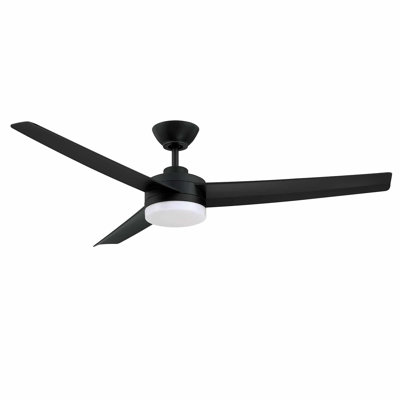 CAPRION 52 Ceiling Fan with LED Light Kit - Silent DC Motor, 6-Speed Remote Control