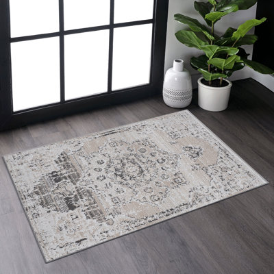 LOOM & LUXE Collection 2X3 Medallion Non-Shedding Living Room Bedroom Dining Home Office Stylish And Stain Resistant Area Rug
