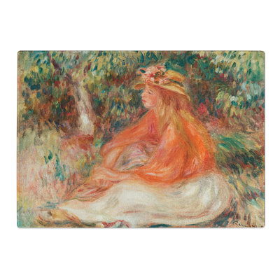 Seated Woman Vol.1 by Pierre-Auguste Renoir Chopping Board