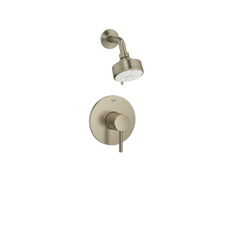 Concetto™ Shower Faucet with Rough-in Valve, Grohe Brushed Nickel