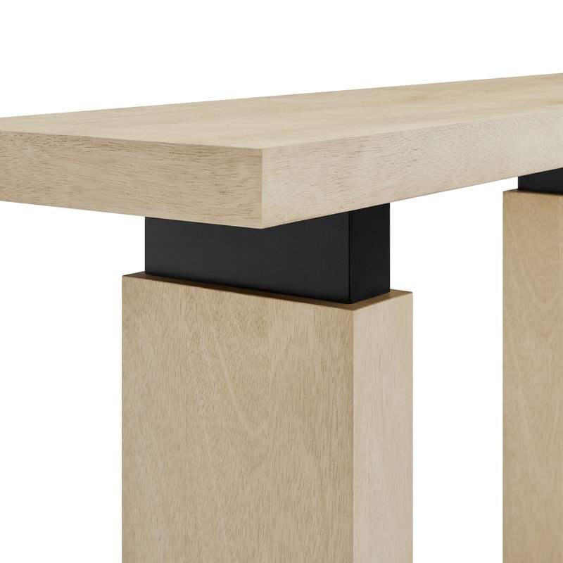 Console rectangulaire en bois Piston