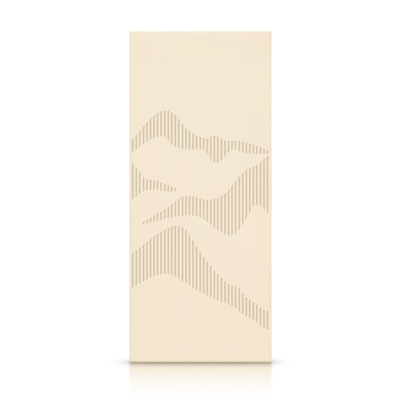 Porte standard à panneaux en bois, 24 po x 80 po, Beige