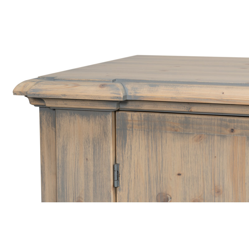 Crested 96'' W Solid Wood Sideboard, Carmine Legno Tranparent