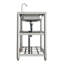 Belfry Kitchen Bevilacqua 500mm W Double Bowl Stainless Steel Kitchen Sink with 2 Faucet Holes