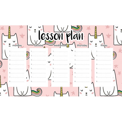 Magnetic Lesson Plan Rainbow Unicorns