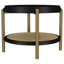 Cirilla 3-piece Round Coffee and End Table Set Black-111571234-122529117