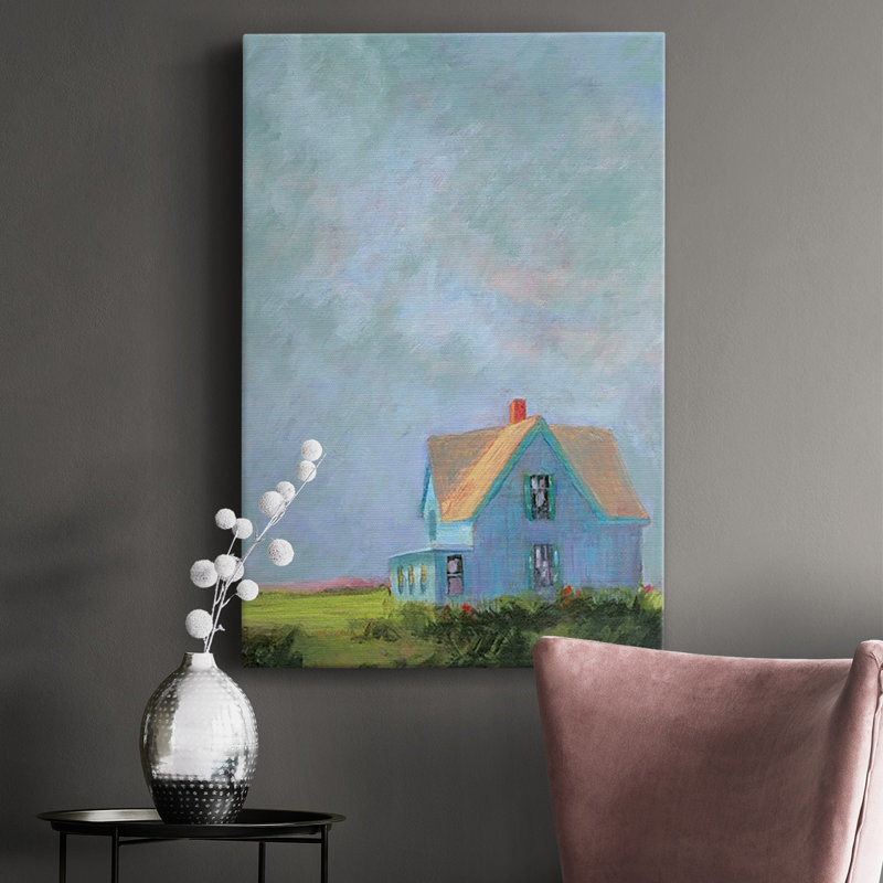 " Blue Cape ", 18" H x 12" W x 1" D