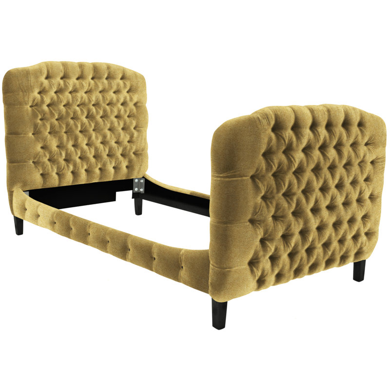 Upholstered Bed, Alistair Black, Brushy Bayou