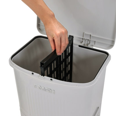 Polyvinyl Chloride (PVC) Swing Top Waste Bin