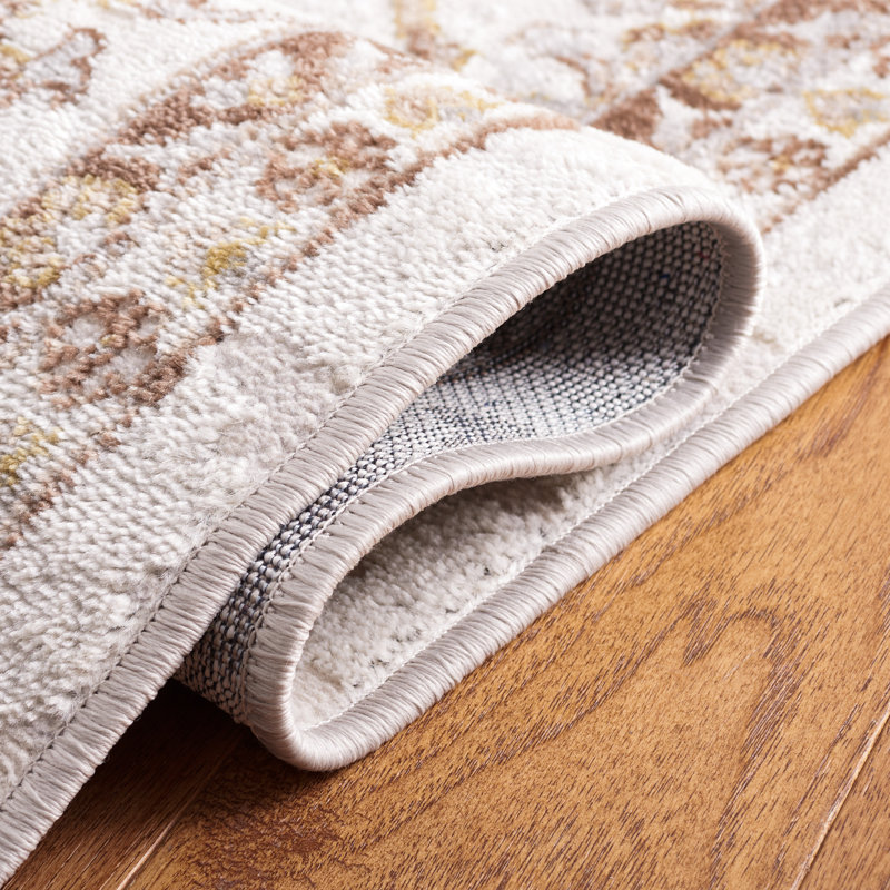 Tapis beige / brun Palma 336, Tapis de couloir 2 pi 2 po x 13 pi