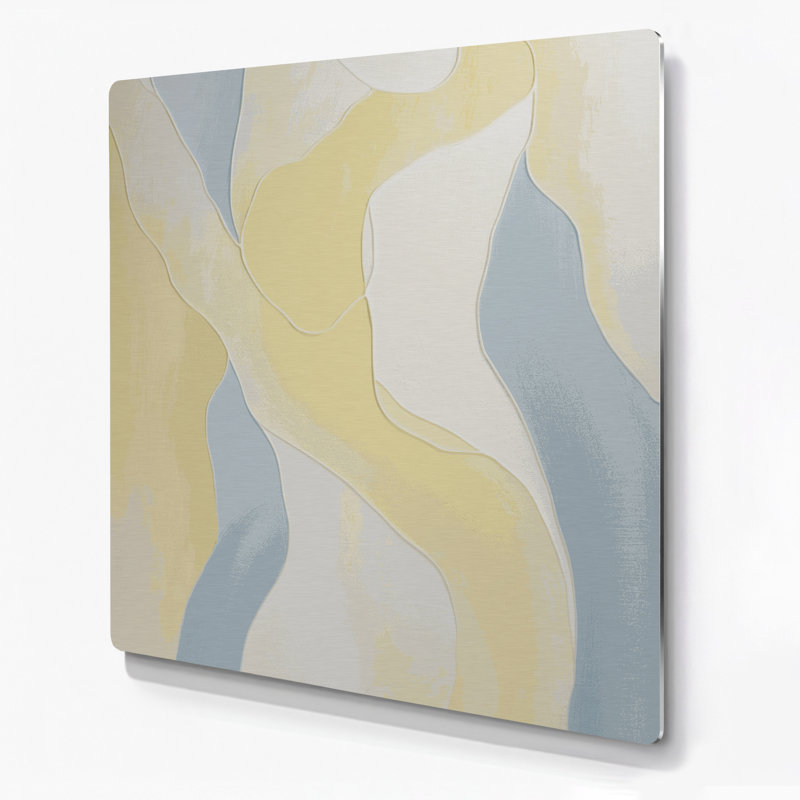 Art mural abstrait gris figuratif 65, H 8 po x l 8 po