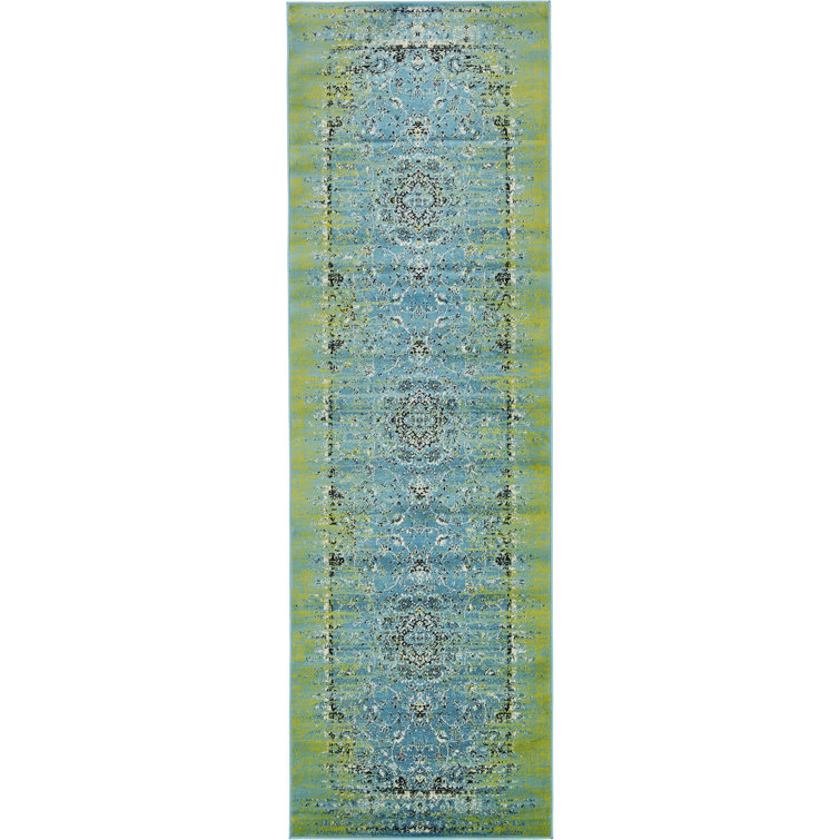 Tapis oriental bleu / vert Yareli