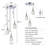 Holmstrom 3 - Light LED Crystal Cluster Pendant