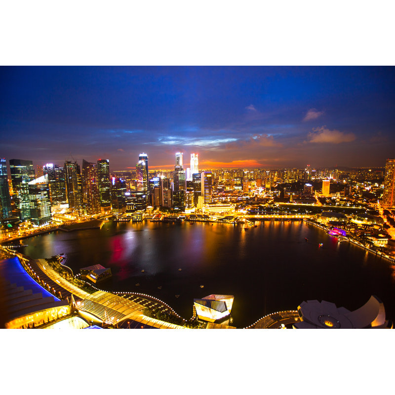 Financial District Singapore by DimaBerkut - Wrapped Canvas Print, 30cm H x 46cm W