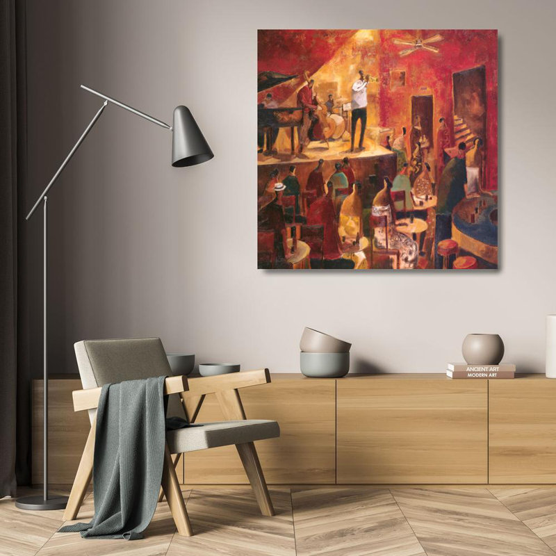Red Jazz, 20" H x 20" W