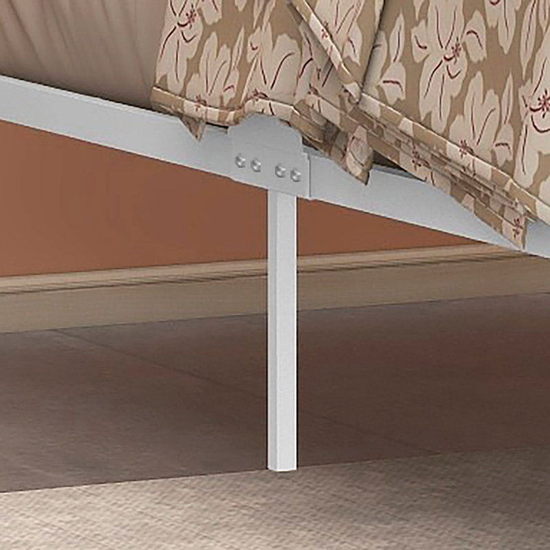 Lit plateforme Jehad, Grand, Blanc