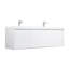 Ensemble de meuble-lavabo mural double 60 po Bern-101300751