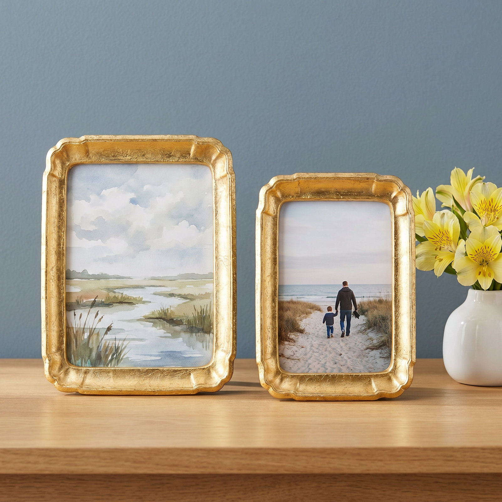 Gold Leaf 4" x 6" Picture Frame